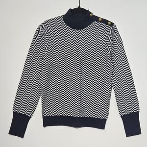 NWT J.CREW Herringbone Mockneck Sweater